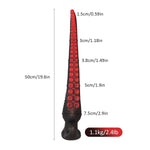 19.6In Super Long Dildo,Silicone Huge Fantasy Dildo With T-Base, Long Anal Plug Adult Sex Toys & Games For Men Women Couples