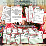 Christmas Friendly Feud Quiz, Baby Shower Game Night, Christmas Party Game, Family Activity, Feud Trivia Quiz, Holiday Games For Adults Coworkers Groups Christmas Party Supplies-2 (Sd-004)