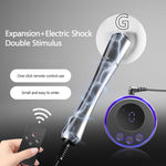 Stainless Steel Electric Shock Anal Plug, Remote Control Metal Electric Shock Butt Plug, Electrostimulation Anal Dilator Dildo Prostate G-Spot Massager, Bdsm Fetish Masturbation Sex Toy