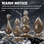 Kc2-4 Piece Anal Plugs Set Gourd Shape Beginner Friendly Perfect for Comfortable Exploration Silicone Buttplug Anal Toys Sexual Stimulation Device for Women Female and Men Anal Accessories