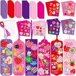 Valentine's Day Bookmark Craft Kit for Kids - 30 Pack, Classroom Home Fun Activities