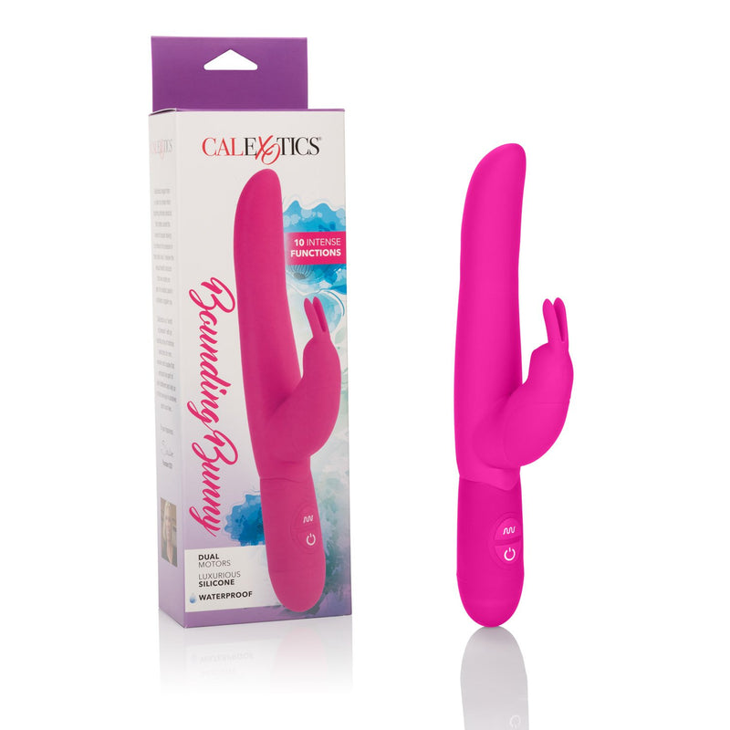 Bounding Bunny - Waterproof Rabbit Vibrator Toy For Couples - Adult Sex Clitoral G Spot Massager – Pink