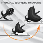 Expand Silicone Inflatable Anal Plug Adult Toys, Oversized Enema Training Butt Plug Anal?Male Sex Toy For Men Women Beginners Black