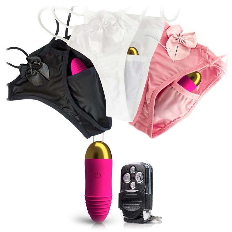 Womens Remote Control Vibrating Panties With Jolt! Vibrator As Seen On The Ugly Truth (3 Panty Pairs, Fits All)