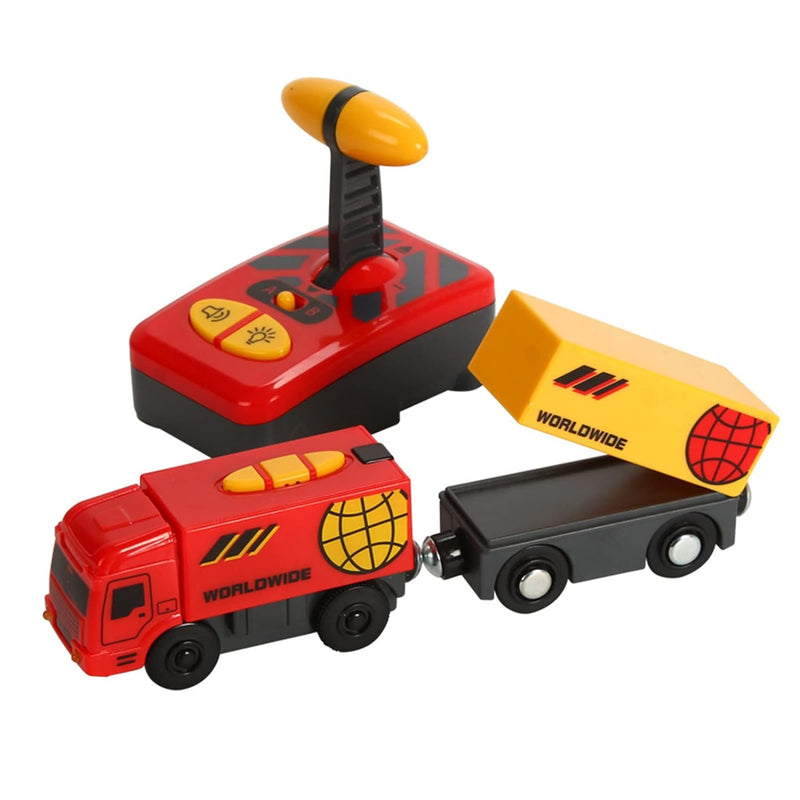 Electric Remote Control Train Toy For Wooden Train Tracks,Battery Operated Loc