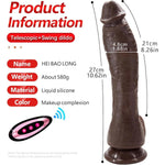 10.6" Thrusting Dildo Vibrator For Women, Realistic Vibrating Dildo With Remote Control Swing & 9 Vibrations Modes, Silicone Telescopic Dildos Sex Toys For Men Couple G-Spot Anal Stimulation