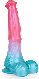 9.7'' Fantasy Horse Dildo with Suction Cup, Silicone Dragon Dildo for Couples