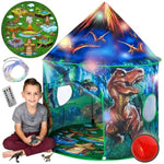 Dinosaur Pop Up Kids’ Play Tent By - Perfect For Indoor & Outdoor. Dinosaur Camping Tent For Toddlers, Boys&Girls. Includes Remote Controlled Lights, Roar Sound Button & 3 Different Toys