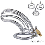 Cock Cage For Male Chastity Device With 3 Sizes Of Rings, Mens Metal Chastity Cage Sex Toys, Adult Sissy Toys Mens Penis Exercise And Abstinence
