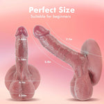 Realistic 7.1" Silicone Dildo β Body-Safe, Strong Suction Cup for G-Spot & Anal Play