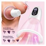 Breast Sucker Adult Sex Toys Women Sex Toy With 4 Manual Sucking And 3 Auto Suction Modes Massager, Bdsm Pump Rechargeable Adult Toy For Women Pleasure (Pink)