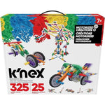 Basic Fun K'NEX | Motorised Creations Building Set | 3D Educational Toys for Kids, 325 Piece Stem Learning Kit, Engineering for Kids, 25 Model Building Construction Toy for Children Ages 7 85049