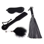 Bdsm Kits Bondage Set Couples Sex Toys, 4Pcs Sex Bondage Set With Eye Mask Sex Whip Spanking Paddle Feather Stick, Bdsm Toys Sex Paddle Sex Games Female Adult Sex Toys For Women Men