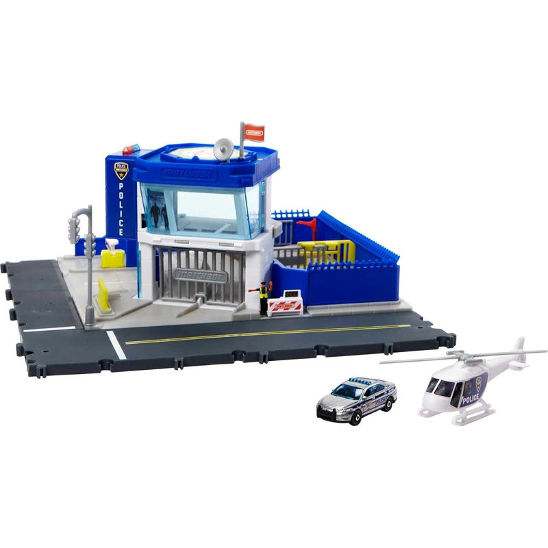 Matchbox Toy Cars Playset, Action Drivers Police Station Dispatch, 1 Toy He