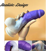 8-Inch Realistic Silicone Dildo - Thick G-Spot & Anal Stimulator