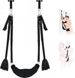 BDSM Bondage Sex Swing & Thigh Sling – Adjustable Straps, Plush Support, 400lbs