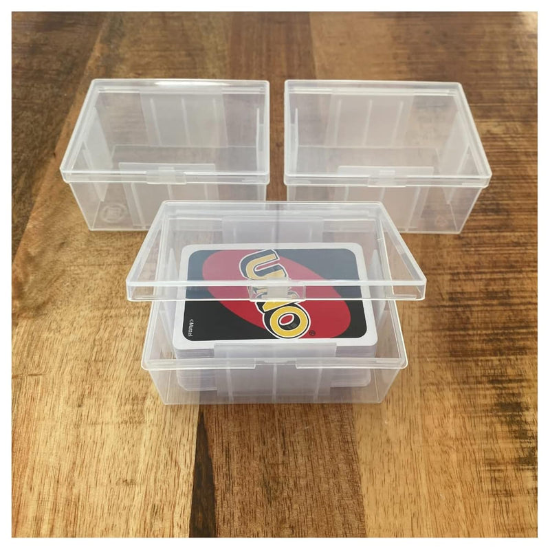 3 Pack Bitsbins Card Case For Uno, Holds Full Deck Of Game Cards Or Up To 1