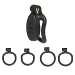 Flat Chastity Cage, Small Chastity Cage, Inverted Chastity Cage for Men Penis Cage Man Dark Lock Design, Good Concealment, Couples Bondage SM Sex Toys (B)
