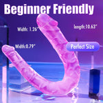 Flexible Realistic Double-Ended Dildo – Bendable G-Spot & Anal Dildo for Couples