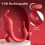 Rechargeable Finger Vibrator – 10 Modes Clit & G-Spot Stimulator, Waterproof & Quiet