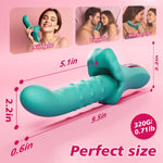 Thrusting & Vibrating Rabbit Vibrator – G Spot, Clit & Anal Stimulation, LCD Display