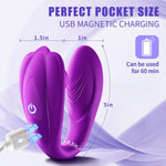 Remote-Control G-Spot & Clitoral Vibrator – Wearable Couples Stimulator with 10 Modes