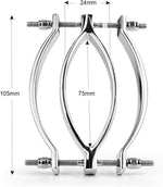 Adjustable Stainless Steel Clitoral & Labia Clamp for Bondage & Sensory Play