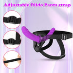 Strap-On Double-Ended Silicone Dildo – Flexible, Hands-Free Toy for Couples & Solo Play