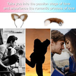 2-Piece Fox Tail Butt Plug Set with Cat Ear Headband – Anal Toys for Couples