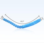 17.7" Flexible Double-Ended Dildo with Realistic Shaft & Beaded Design for Couples