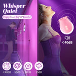 Rose Vibrator with 9 Settings for Women, Clitoral, Nipple & Anal Stimulation