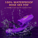 APP-Controlled Rose Vibrator – 9 Modes, Licking, Sucking & G-Spot Stimulation
