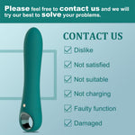 Rechargeable G-Spot Vibrator with 10 Modes, Soft Silicone Massager for Clitoral, Vaginal & Anal Stimulation