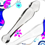 8.1" Double-Ended Glass Dildo – Tapered & Round Ball Design for Versatile Pleasure