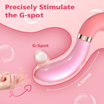 Illuminated Glass Dildo & Silicone Vibrator Wand with 10 Modes for G-Spot & Clitoral
