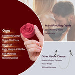 Remote-Controlled Rose Nipple Vibrator – Adjustable & Discreet Clitoral Stimulator