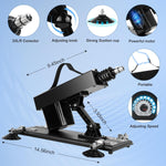 Automatic Thrusting Dildo Machine with Realistic Dildo & Suction Cup Adapter