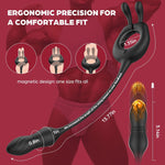4-in-1 Thrusting Prostate Massager for Men, 10 Vibration & Thrust Modes, Remote
