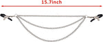 BDSM Nipple Clamps with Chain, Sex Toys for Men & Women, Fetish Bedroom Play