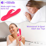 Heated G-Spot Rabbit Vibrator with 10 Modes – Realistic Dildo & Clitoral Stimulator