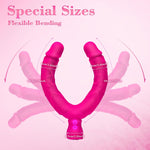 15.7" Double-Ended Vibrating Dildo – Strapless Design with 10 Modes for Couples