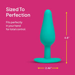 Hello Buzzy Vibrating Anal Plug, 10 Modes, Rechargeable, Body-Safe Silicone