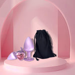 Small Anal Plug for Beginners with Heart-Shaped Jewelry Base, G-Spot Toy