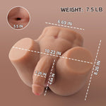 7.5LB Realistic Male Sex Doll Torso with Penis, Ass, Testicles for Men Masturbation