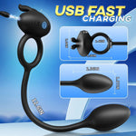 Remote Control Vibrating Butt Plug & Cock Ring – 7 Modes for Couples & Prostate Play