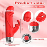Mini Rabbit Bullet Vibrator – 12 Modes, Rechargeable G-Spot & Clitoral Stimulator