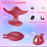 Mini Rose Clitoral Vibrator – 10 Modes, Waterproof Silicone Stimulator for Women