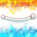 Double-Ended Glass Dildo – 7.87" Realistic G-Spot Wand with Dual Size Ends