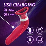 Clitoral & Nipple Vibrator with 10 Licking & 2 Sucking Modes for Women’s Pleasure