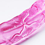 11.8" Slim Double-Ended Dildo – Realistic Veined Design for Beginners & Couples